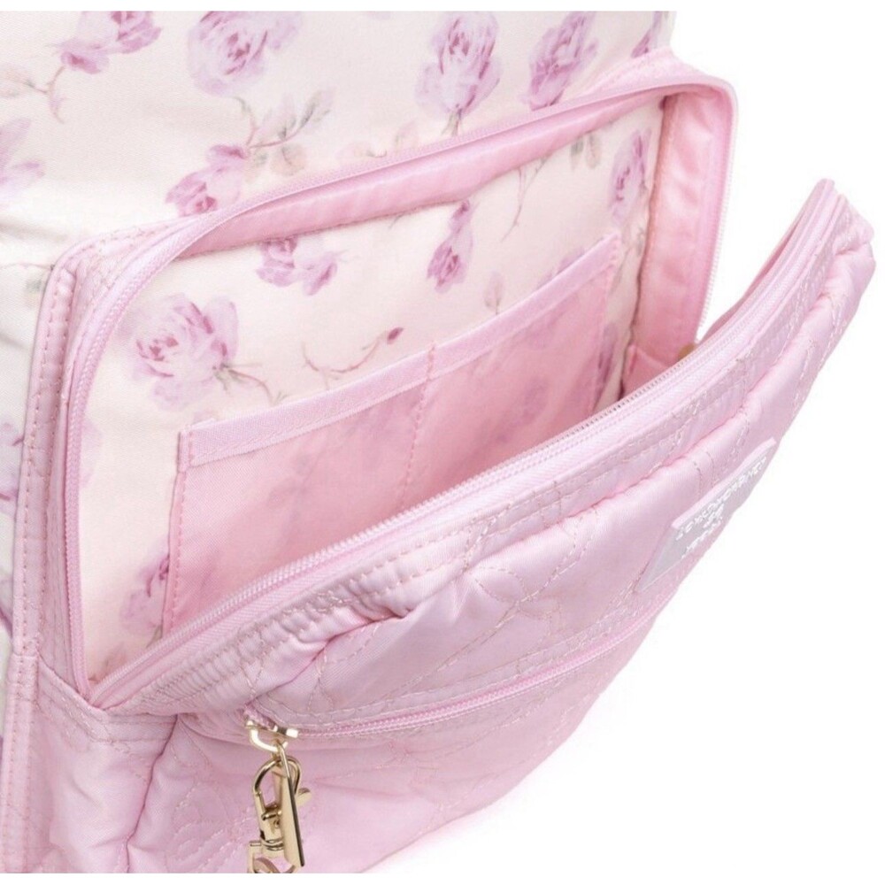 BRAND NEW Love Shack Fancy x Target - Yoobi Ribbon Rosa Backpack Sterling Dusk - Picture 8 of 8